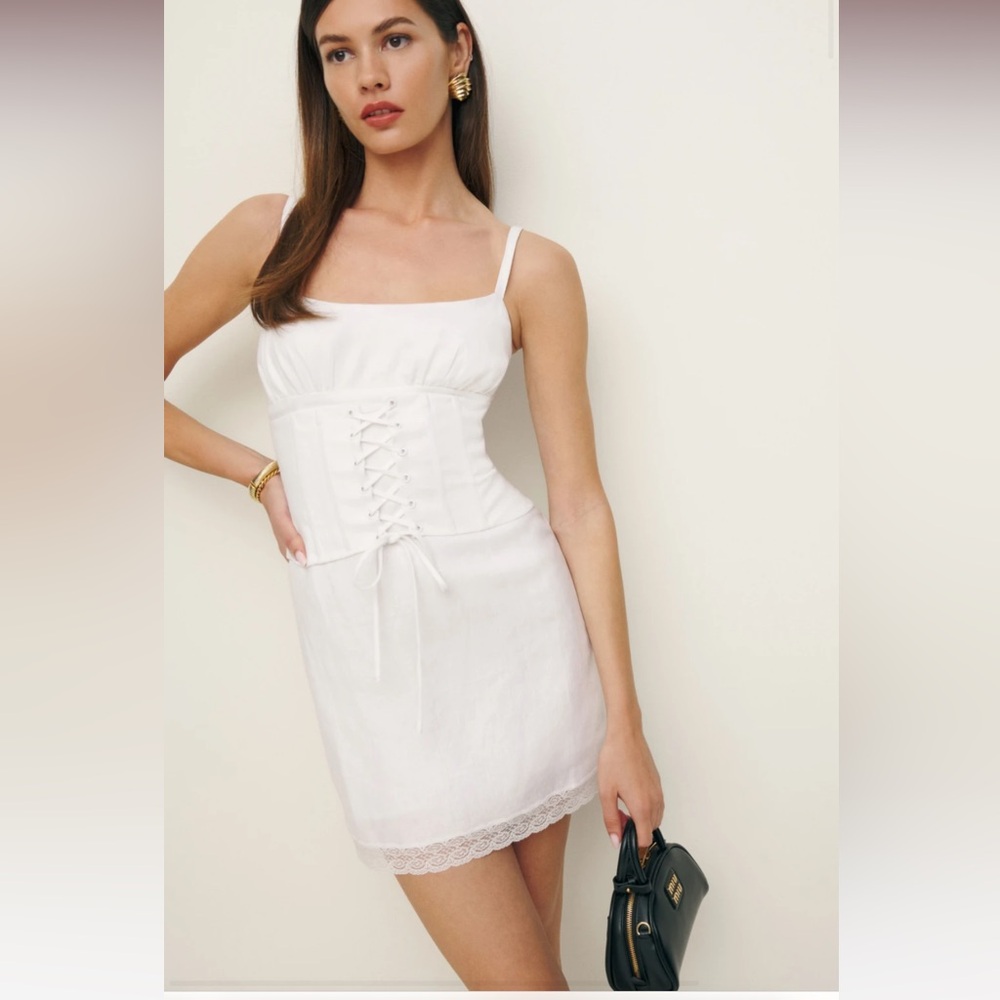 Reformation white linen